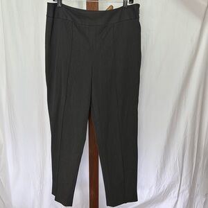 Talbots Grey Ankle Cropped Pants with Straight-Leg Cut